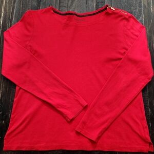Ellen Tracy Top Gold Zip Women's Size Large